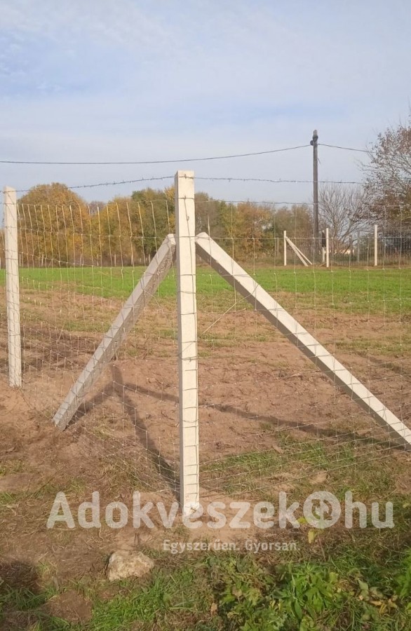 Kerítés építés az egész országban! Drótfonat, vadháló, oszlop, kapu, drót